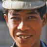Mandalay Pedicab driver, 1988.