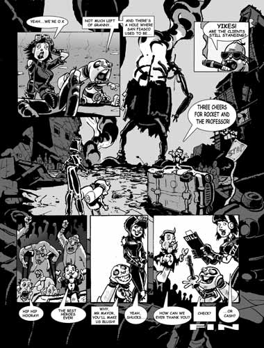 NERVE BOMB Issue #zero, ROCKET RABBIT comics preview
