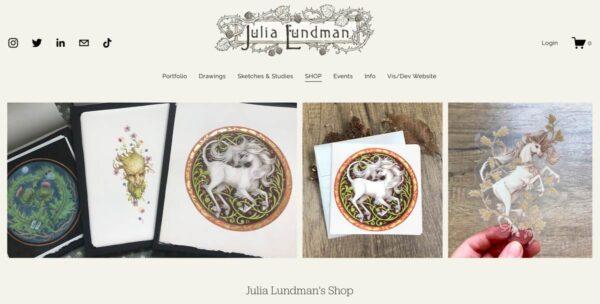 JuliaLundman.com SHOP