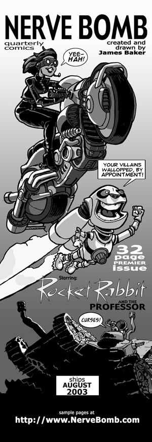 Rocket Rabbit & The Professor comics!