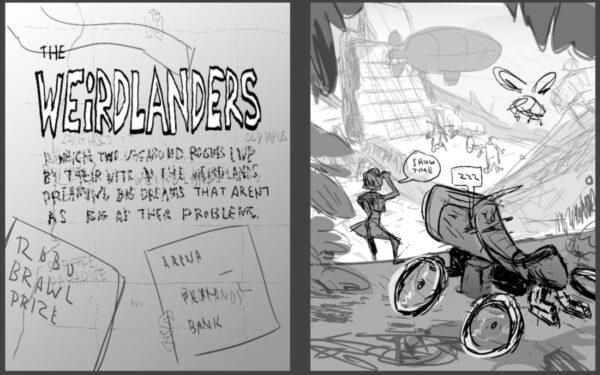 The Weirdlanders thumbnails page 1